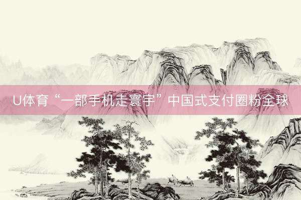 U体育 “一部手机走寰宇” 中国式支付圈粉全球