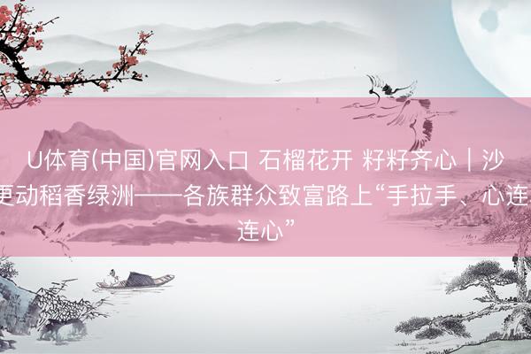 U体育(中国)官网入口 石榴花开 籽籽齐心｜沙地更动稻香绿洲——各族群众致富路上“手拉手、心连心”